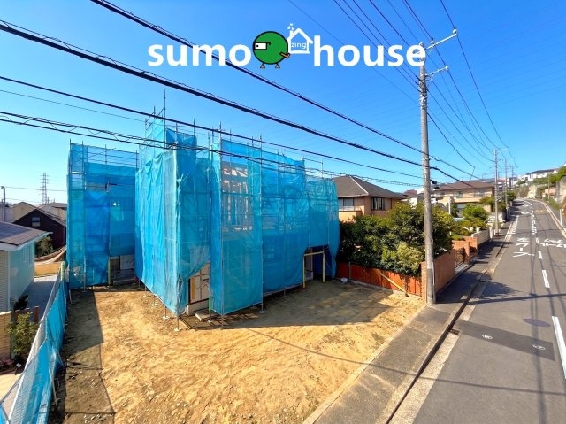 青葉区つつじが丘027②　2号棟の前面道路含む現地写真|前面道路含む現地写真です