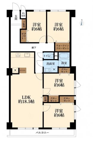 ブランシール鷺沼　の間取り