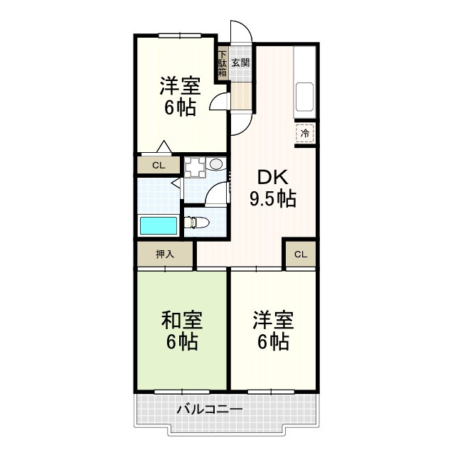 杉並区宮前２丁目の賃貸マンションの間取り