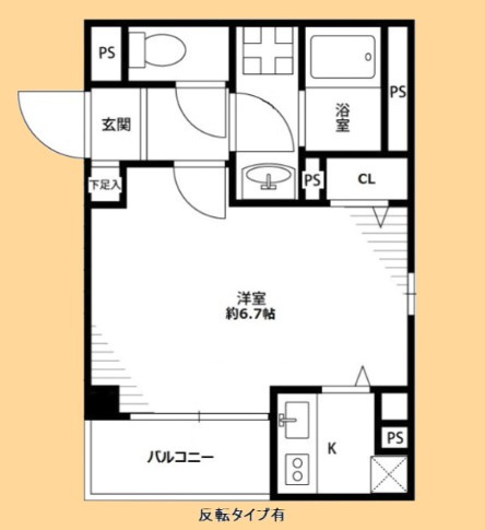アンプルール フェール S，Sの間取り