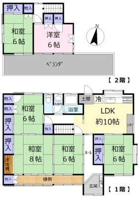 熊谷市玉作　中古戸建の間取り