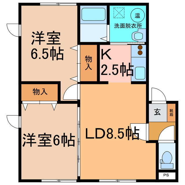 グランドールB館の間取り