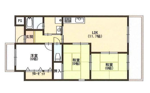 ISE伊勢住宅羽衣7401の間取り