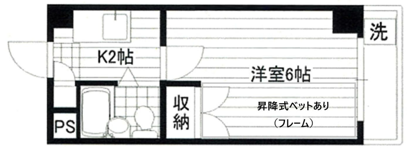 ツインハイツB棟の間取り