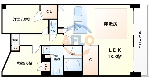 クレヴィア阿波座　本田小学校区の間取り|クレヴィア阿波座　間取り