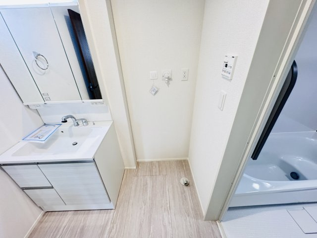 市川市曽谷４丁目新築戸建（曽谷16期）のランドリースペース|洗濯機置き場・乾燥機用ガス栓つき