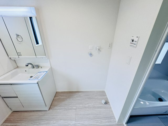 市川市曽谷４丁目新築戸建（曽谷16期）のランドリースペース|洗濯機置き場・乾燥機用ガス栓つき
