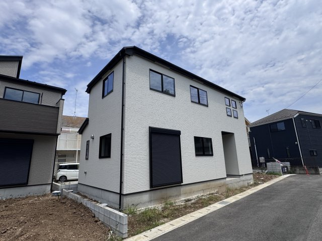 市川市曽谷４丁目新築戸建（曽谷16期）の外観|7号棟外観・7月14日撮影・もうすぐ完成！