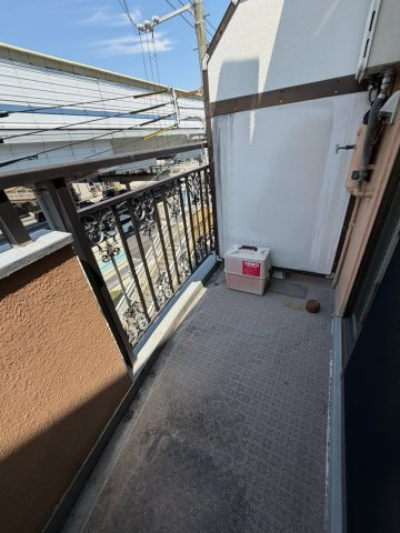 芦屋市浜町の賃貸マンションのバルコニー