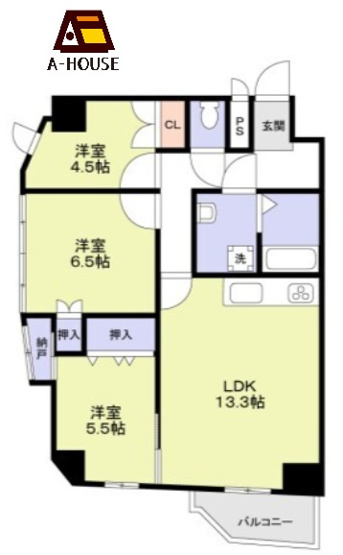 【間取り】 | ライオンズマンション天王寺