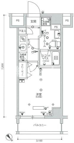 豊島区西巣鴨２丁目の賃貸マンションの間取り