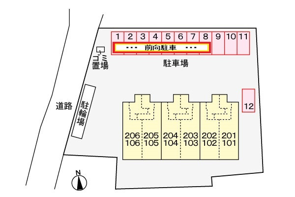 ラシーマカイトの区画図