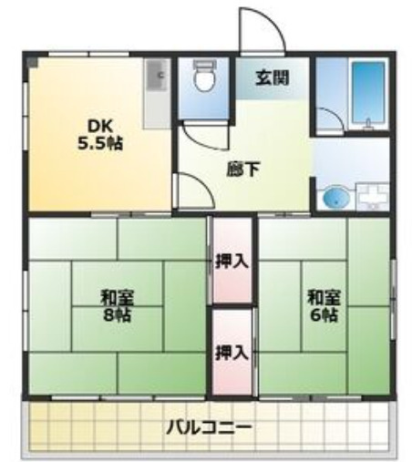 第2セイカイハイツの間取り|第2セイカイハイツ　間取り