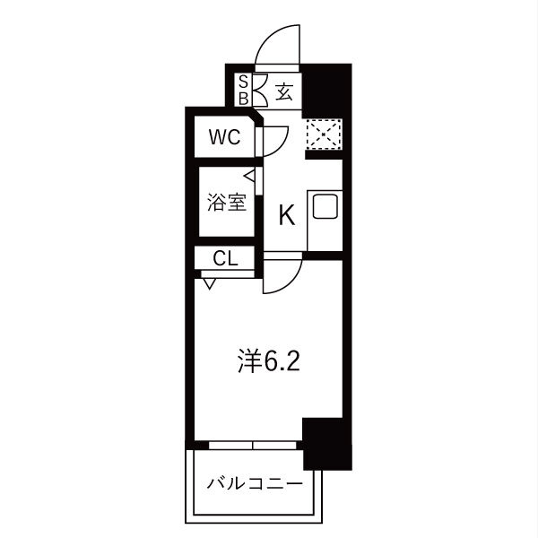 エステムコート新大阪Ⅵエキスプレイスの間取り