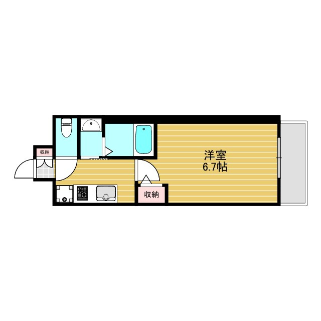 エステムコート新大阪XIVアイシーの間取り
