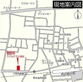 プライムアーバン西武柳沢の地図