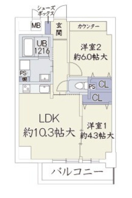 クリプトメリア日本橋の間取り