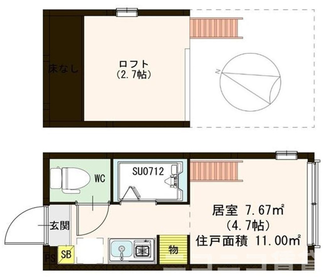 【間取り】 | ハーモニーテラス東十条