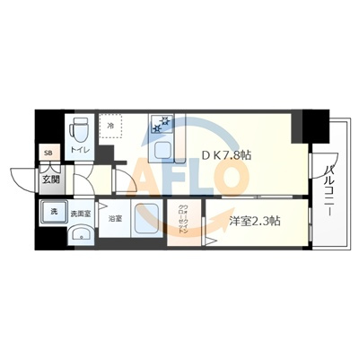 ファステート難波ミライズの間取り|ファステート難波ミライズ　間取り