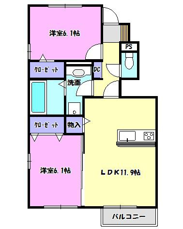 サンモールBの間取り