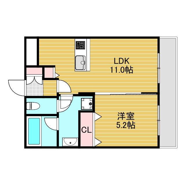 新大阪ファミール東館の間取り