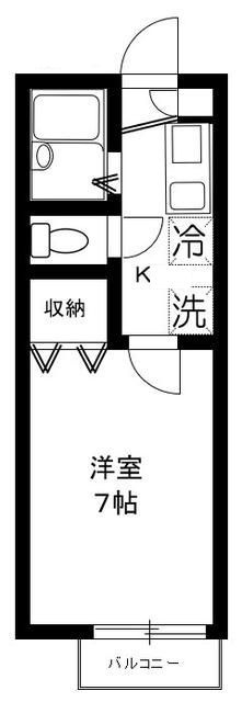 フレア・プランドールＢの間取り|間取りです。