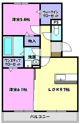 ローズガーデンＡの間取り