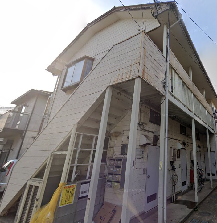 ハイツシバタ1号棟の外観