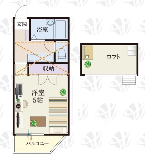 【間取り】 | b’CASA一ノ割Ⅲre-born | 「b’CASA一ノ割Ⅲre-born」