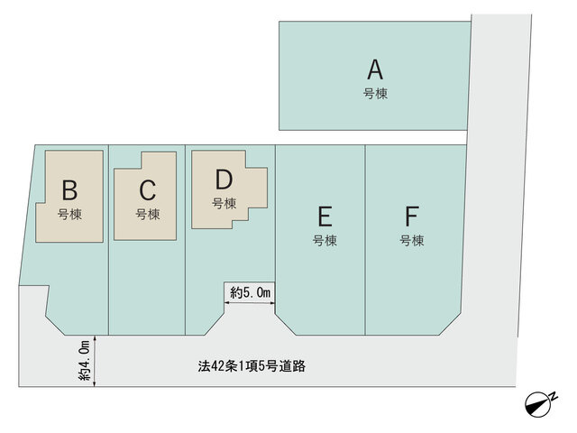 【区画図】 | 静岡市葵区羽鳥大門町 新築建売 D号棟 | D号棟の区画図です