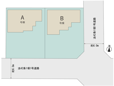 【区画図】 | 焼津市石津向町 新築建売 A号棟 | A号棟の区画図です