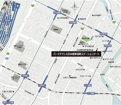 【地図】 | パークアクシス日本橋茅場町ステーションゲート
