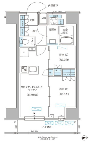 【間取り】 | パークアクシス住吉ガーデンスクエア