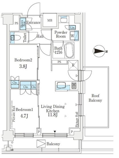 【間取り】 | Ｊ．ＧＲＡＮ　Ｃｏｕｒｔ　品川西大井ＥＡＳＴ