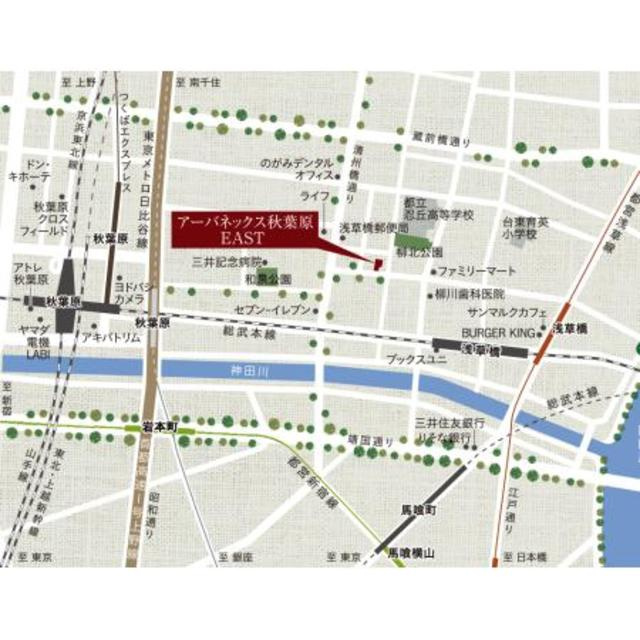 アーバネックス秋葉原ＥＡＳＴの地図