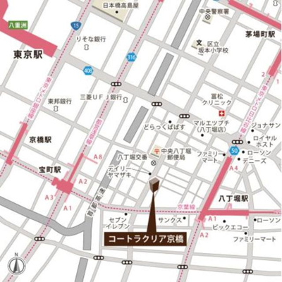【地図】 | コートラクリア京橋