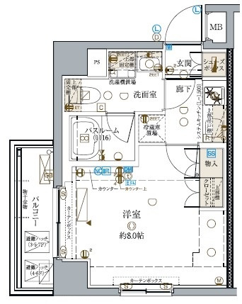 クレヴィスタ大島Ⅰの間取り
