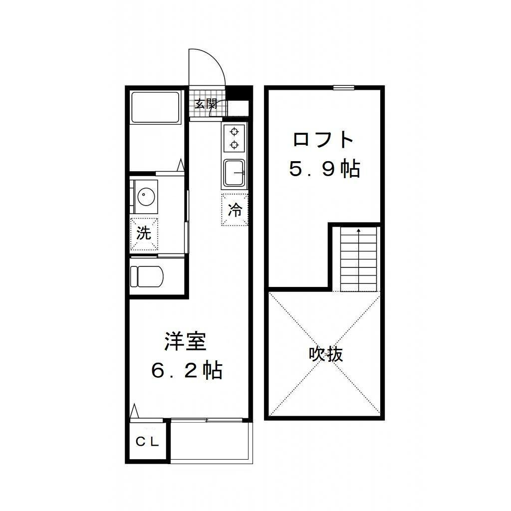 フェイストハイツの間取り