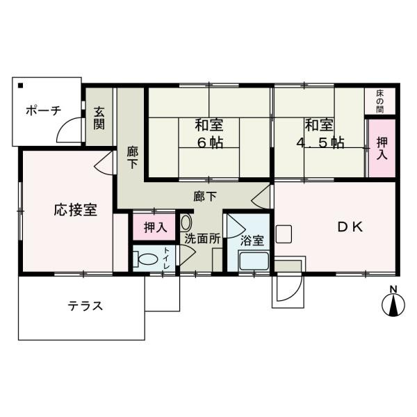 和歌山市朝日　中古戸建の間取り
