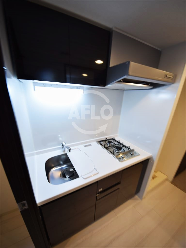 エステムコート難波ＩＶアトリのキッチン|エステムコート難波Ⅳアトリ　ガス2口コンロシステムキッチン