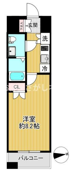 ヴィーダ・スカイコート品川【おとり物件なし】#学生・社会人にオススメ！初期費用分割払いOK！の間取り