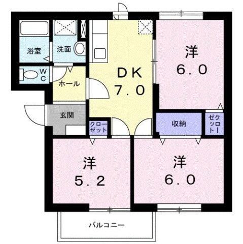 【間取り】 | パークアベニューＢ