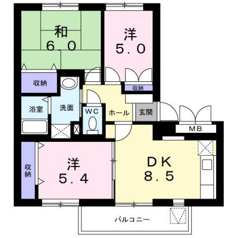 【間取り】 | アーバンハイツＴＭⅠ