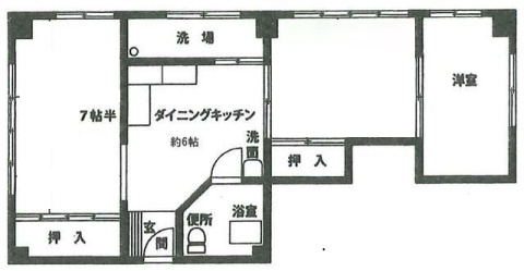 五反田マンションの間取り|間取りです。