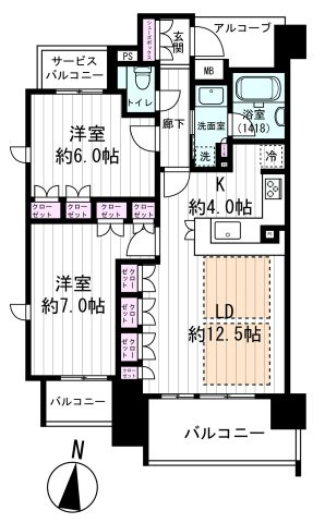【間取り】 | ファインフラッツ北浜