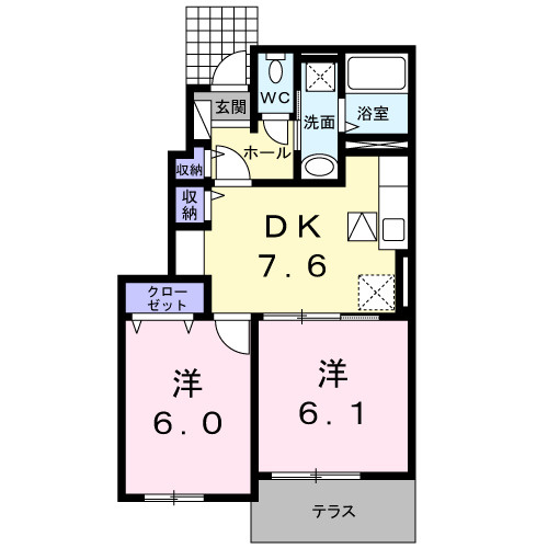 【間取り】 | アンダー　ワン　ルーフ　Ⅰ