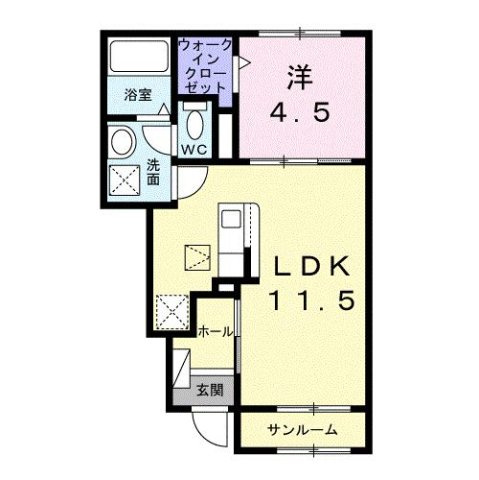 【間取り】 | ア・ピアチェーレ　Ｆ