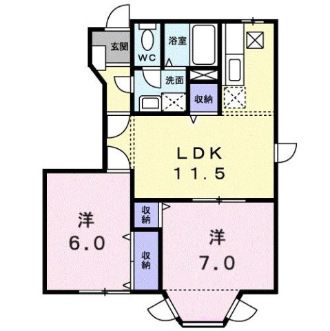 【間取り】 | ピュアハイムＣ