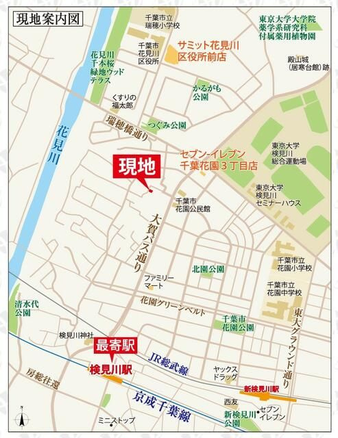 b’CASA千葉検見川Ⅱre-bornの地図