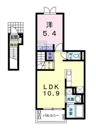 【間取り】 | アミューゼ・クレールⅡ